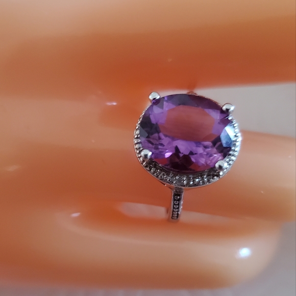 Genuine Amethyst ring - Picture 3 of 10